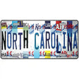 North Carolina Strip Art Novelty Metal License Plate Tag 12" x 6" Automotive (LP)