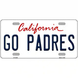 Go Padres Novelty Metal License Plate Tag 12" x 6" (LP)