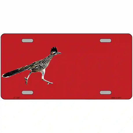 Roadrunner Offset Novelty Metal License Plate 12" x 6" (LP)