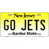 Go Jets Novelty Metal License Plate Tag 12" x 6" (LP)