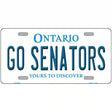 Go Senators Novelty Metal License Plate Tag 12" x 6" Automotive (LP)