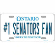 Number 1 Senators Fan Novelty Metal License Plate Tag 12" x 6" Automotive (LP)