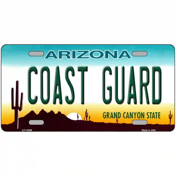 Coast Guard Arizona Metal License Plate | Smart Blonde