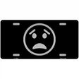 Worried Black Novelty Metal License Plate Tag 12" x 6" Automotive (LP)