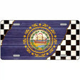 New Hampshire Racing Flag Novelty Metal License Plate Tag 12" x 6" (LP)