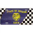 Oregon Racing Flag Novelty Metal License Plate Tag 12" x 6" Automotive (LP)