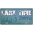 Lake Time Novelty Metal License Plate Tag 12" x 6" Automotive (LP)