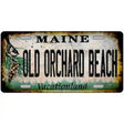 Old Orchard Beach Maine Rusty Novelty Metal License Plate Tag 12" x 6" Automotive (LP)