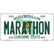 Marathon Florida Novelty Metal License Plate Tag 12" x 6" Automotive (LP)