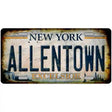 Allentown Excelsior New York Rusty Novelty Metal License Plate Tag 12" x 6" Automotive (LP)