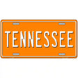 Tennessee Orange Novelty Metal License Plate Tag 12" x 6" Automotive (LP)