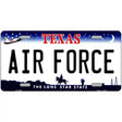 Texas Air Force Novelty Metal License Plate Tag 12" x 6" Automotive (LP)