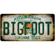 Bigfoot Florida Novelty Metal License Plate Tag 12" x 6" Automotive (LP)