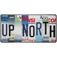 Up North Strip Art Novelty Metal License Plate Tag 12" x 6" Automotive (LP)
