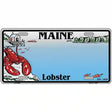Maine Lobster Blank Novelty Metal License Plate 12" x 6" (LP)