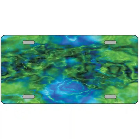 Psychedelic Electric Jelly Fish Metal Novelty License Plate 12" x 6" (LP)