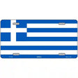 Greece Flag Metal Novelty License Plate 12" x 6" (LP)