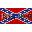 Rebel Bitch Metal Novelty License Plate 12" x 6" (LP)