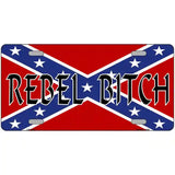 Rebel Bitch Metal Novelty License Plate 12" x 6" (LP)