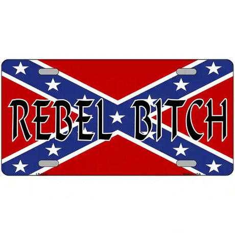 Rebel Bitch Metal Novelty License Plate 12" x 6" (LP)