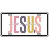 Jesus Saves Always Novelty Metal License Plate LP-14479