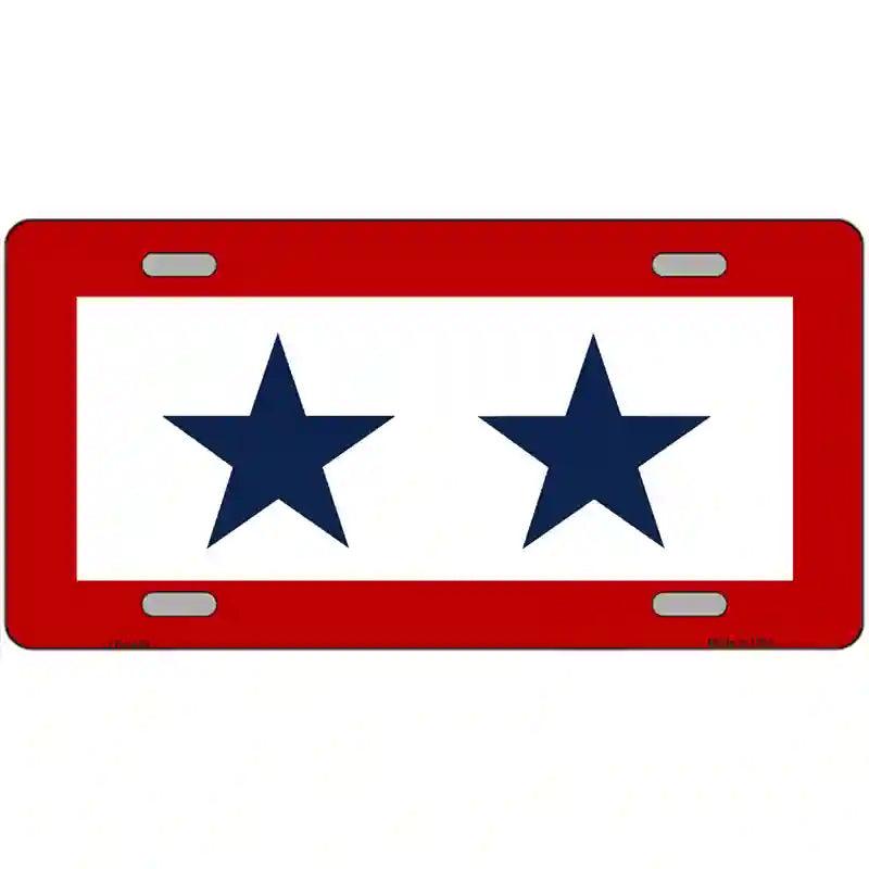 Blue Star Two Metal Novelty License Plate 12" x 6" (LP)