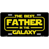 Best Father in the Galaxy Novelty Metal License Plate LP-14503