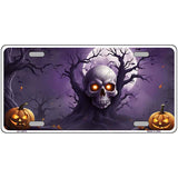 The Haunted Skull Tree Novelty Metal License Plate LP-14515