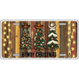 Howdy Christmas Novelty Metal License Plate LP-14527