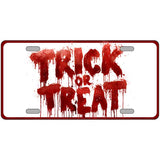 Trick or Treat Bloody Novelty Metal License Plate LP-14535