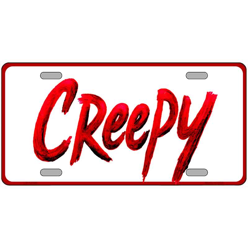 Creepy Novelty Metal License Plate LP-14540