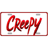 Creepy Novelty Metal License Plate LP-14540