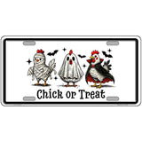 Chick or Treat Novelty Metal License Plate LP-14541