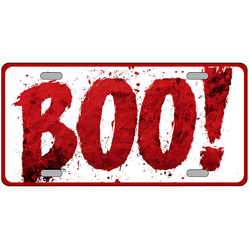 Bloody Boo Novelty Metal License Plate LP-14544