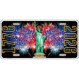 Lady Liberty Fireworks Novelty Metal License Plate LP-14549 12" x 6" Automotive (LP)