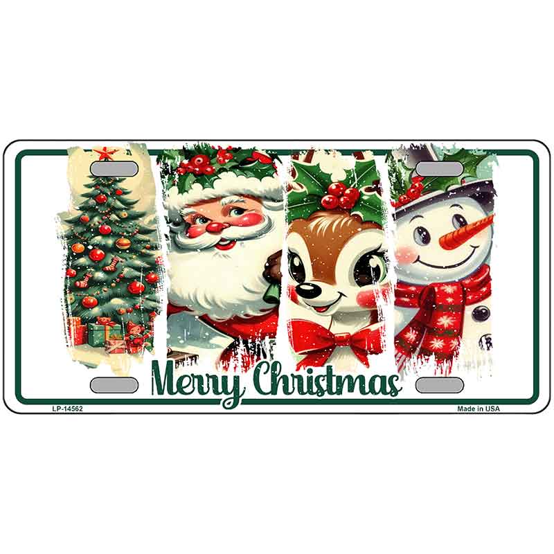 Merry Christmas Novelty Metal License Plate LP-14562