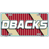 DBACKS Graphic Novelty Metal License Plate LP-14565