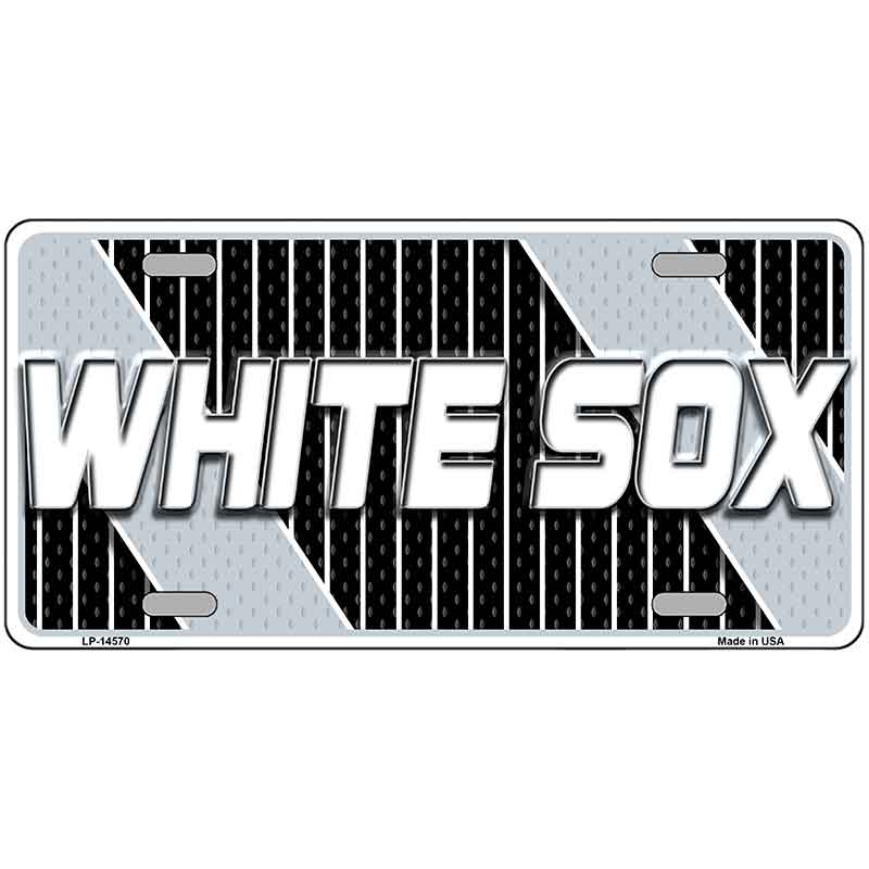 WHITE SOX Graphic Novelty Metal License Plate LP-14570