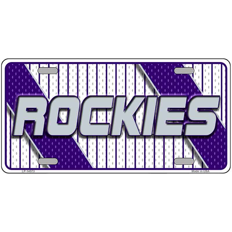 ROCKIES Graphic Novelty Metal License Plate LP-14573