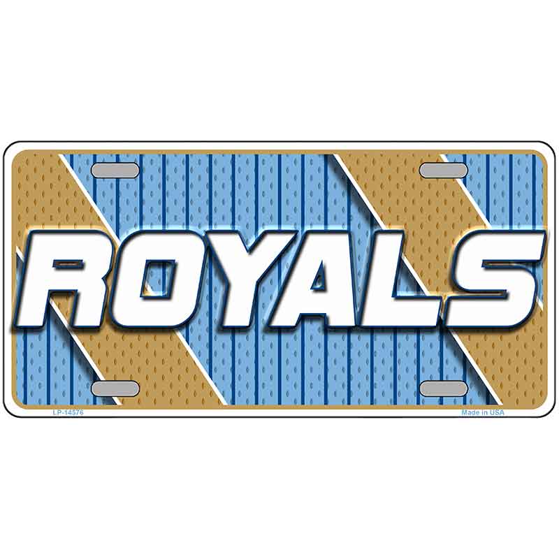 ROYALS Graphic Novelty Metal License Plate LP-14576