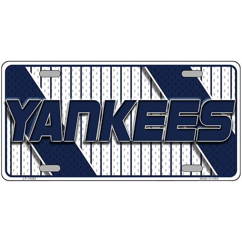 YANKEES Graphic Novelty Metal License Plate LP-14583 12" x 6" Automotive (LP)