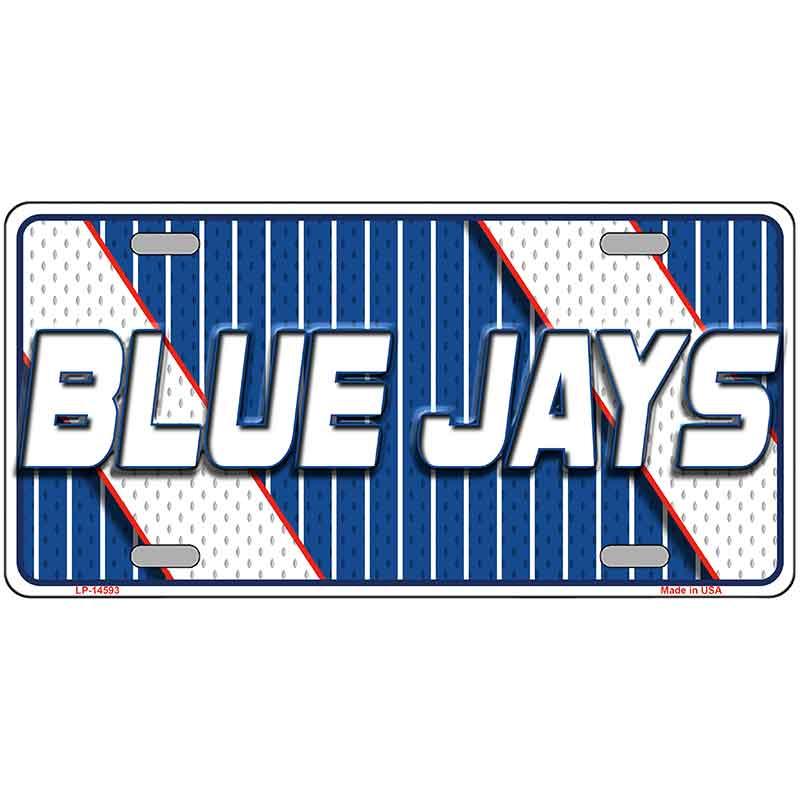 BLUE JAYS Graphic Novelty Metal License Plate LP-14593 12" x 6" Automotive (LP)