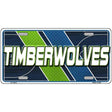 Timberwolves license plate with basketball court design