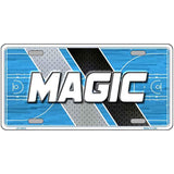 License plate with 'MAGIC' text on a blue and gray background