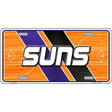 License plate with 'SUNS' text on a basketball court design