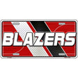 BLAZERS Graphic Novelty Metal License Plate LP-14619 12" x 6" Automotive (LP)