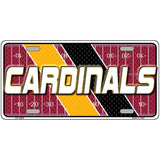 CARDINALS Graphic Novelty Metal License Plate LP-14625