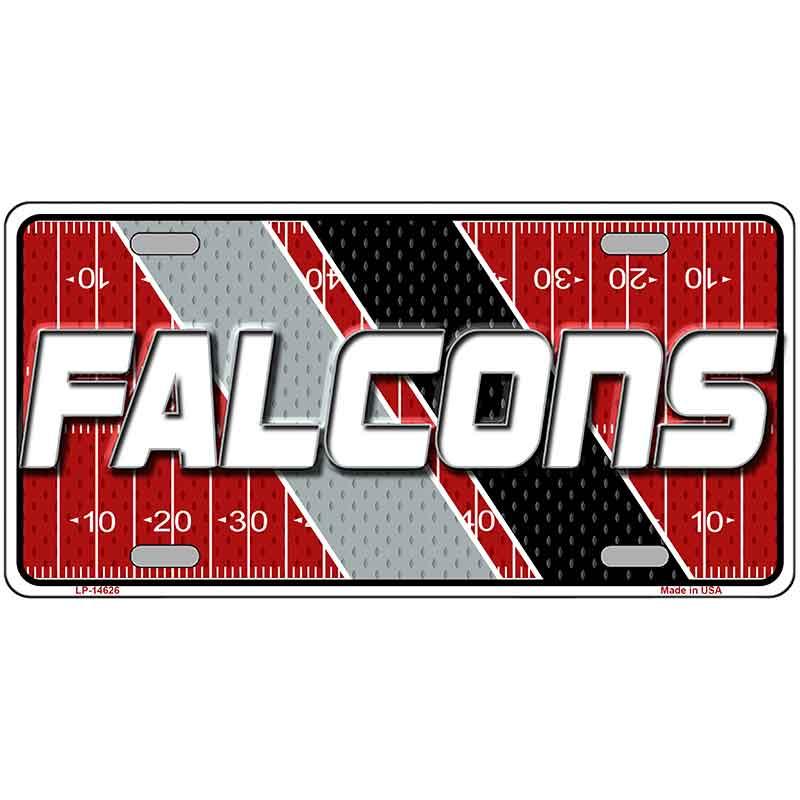 FALCONS Graphic Novelty Metal License Plate LP-14626 12" x 6" Automotive (LP)