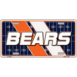 License plate with 'BEARS' text on a football field design
