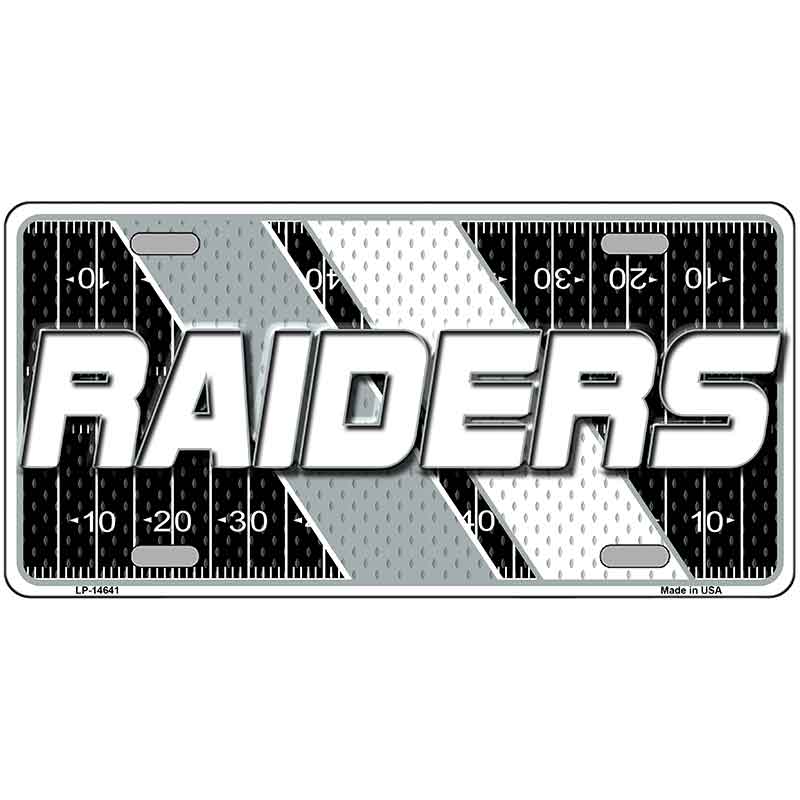 RAIDERS Graphic Novelty Metal License Plate LP-14641
